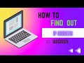 how to find ip address on windows 10