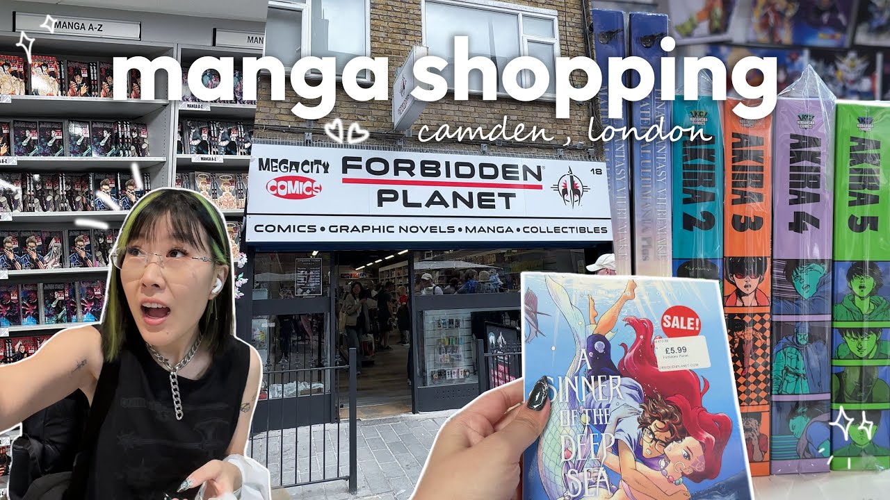 manga shopping in LONDON 😎 mega city comics, japan craft, forbidden planet