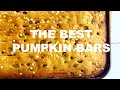Fall Pumpkin Bars!! #recipes #baking #fall #dessert