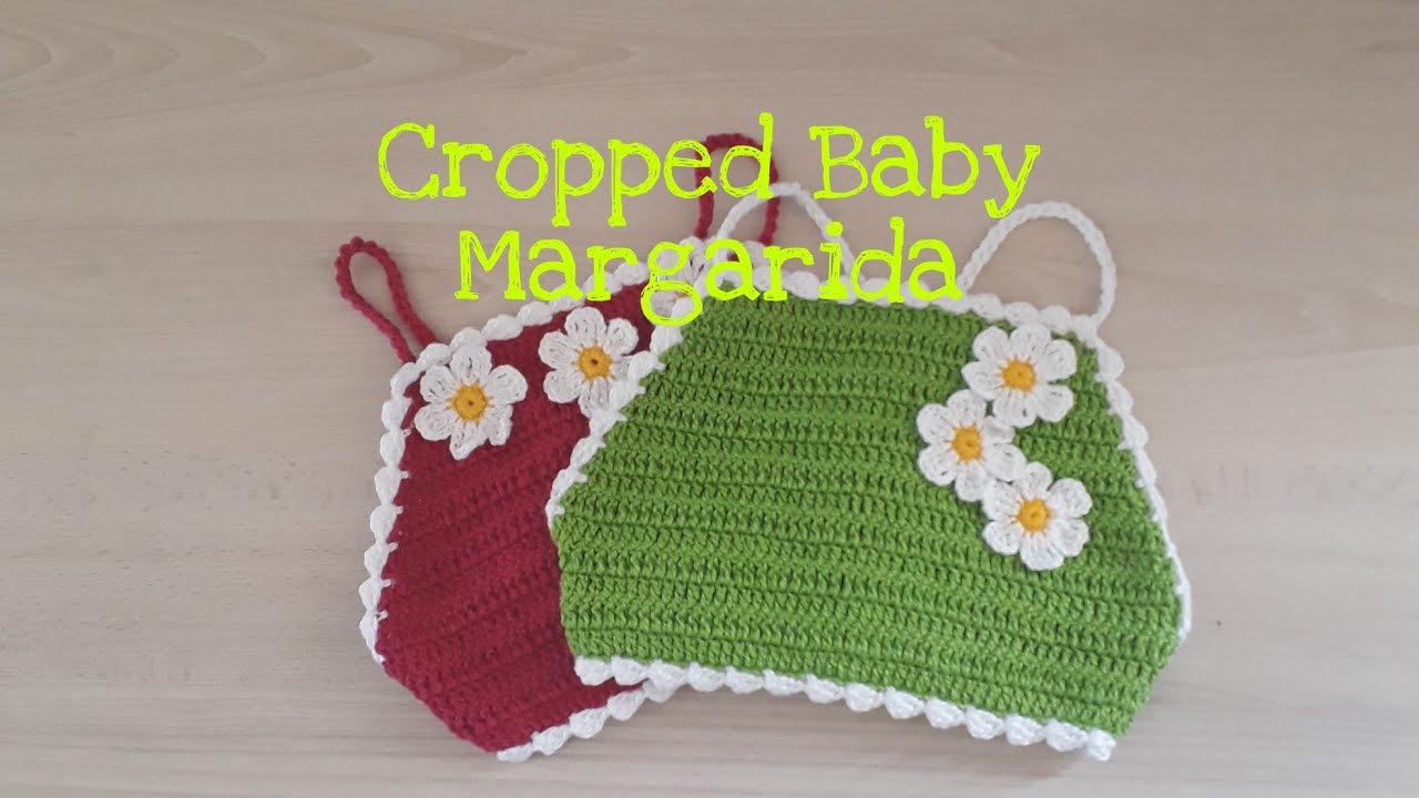 Cropped de Crochê Baby Margarida
