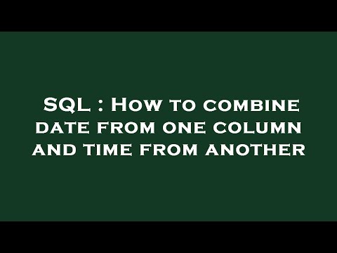 SQL : How
