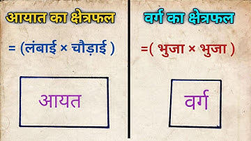 वर्ग और आयत | Rectangle and square | varg | aayat | js topic study