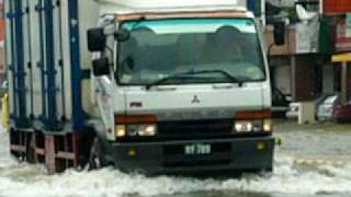 20090809 白天-台南市安南區海佃路二段淹大水實況 七