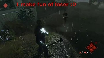 Friday the 13th: The Game - Met a loser (cheater) `Gosdepovec` in the match.