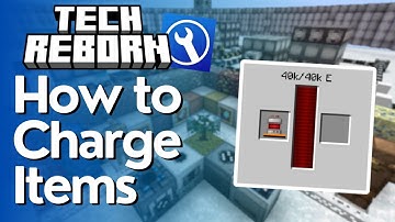 Hoe je boormachines en batterijen oplaadt in Tech Reborn