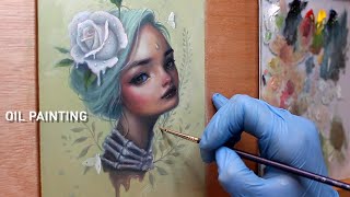 OIL PAINTING USING ONLY 3 COLORS!! 🎨
