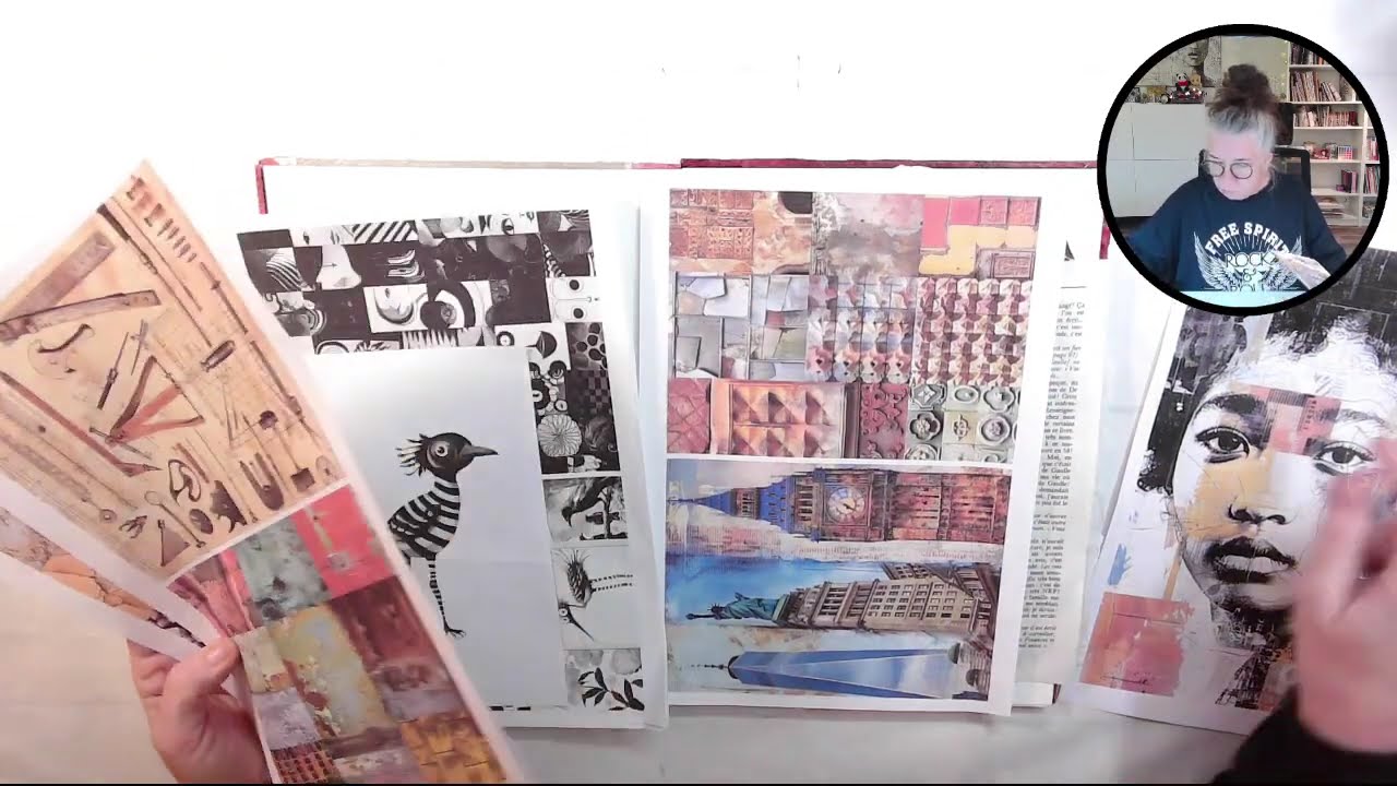 Art journal Flip Through 📓 | Collage & Peinture 🎨