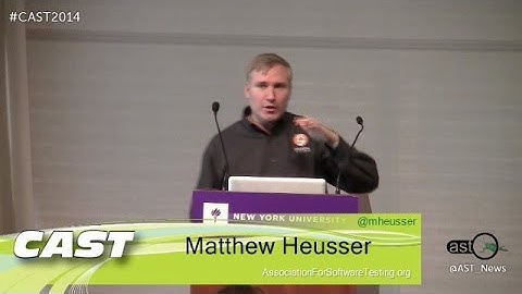 CAST 2014 Keynote - Software Testing State of the Practice (And Art! And Science!)