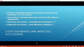 SAP FICO: Creation of Primary Cost Elements