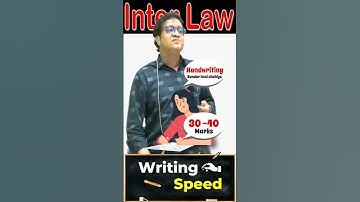 Writing Speed in Exam.  #motivation #caeducation #castudies #writing #ca #exam