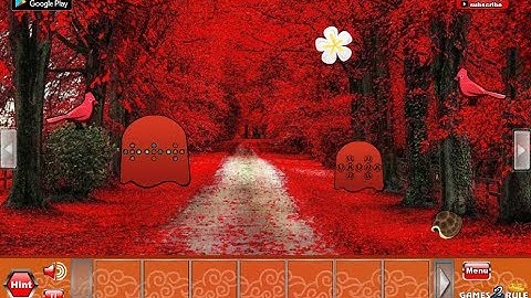 G2R Red Autumn Forest Escape Walkthrough [Games2Rule]