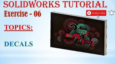 #shorts |Solidworks Tutorial |Decals|Insert image files |2D&3D Makers