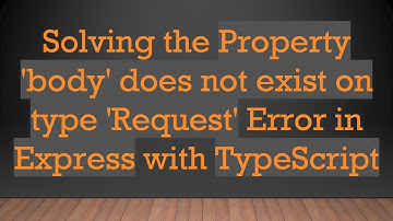 Solving the Property 