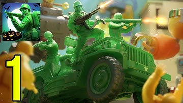 Army Men Strike - Military Strategy Simulator- Gameplay Walkthrough Part 1 (iOS, Android)