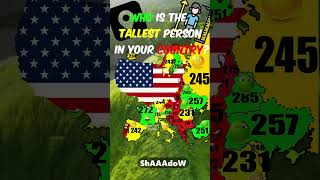 Who Is The Tallest Person In Your Country? #politics #history #europe #map #geography