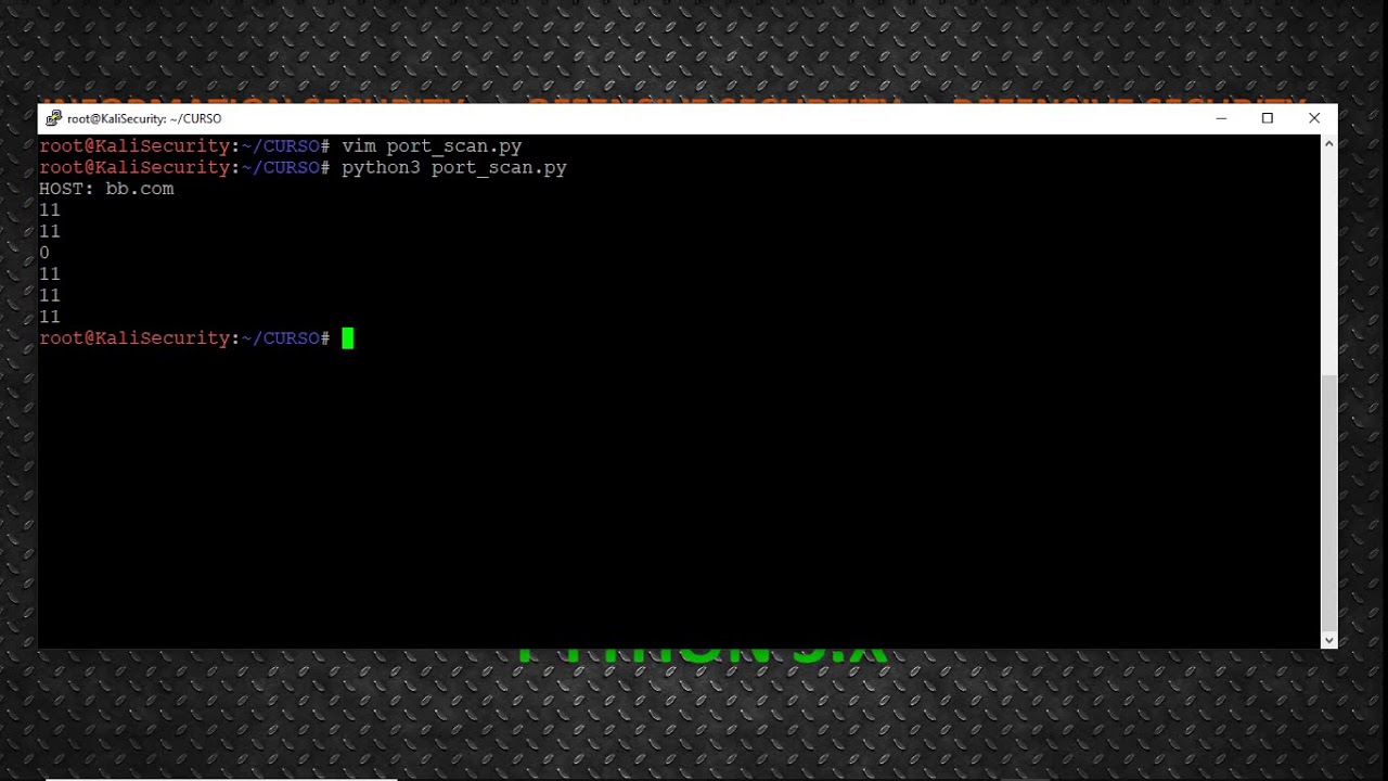 Port Scan com Python - YouTube