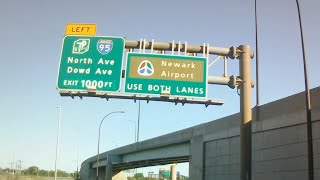 Staten Island to the Newark Liberty Airport Cell Phone Lot - Dash Cam