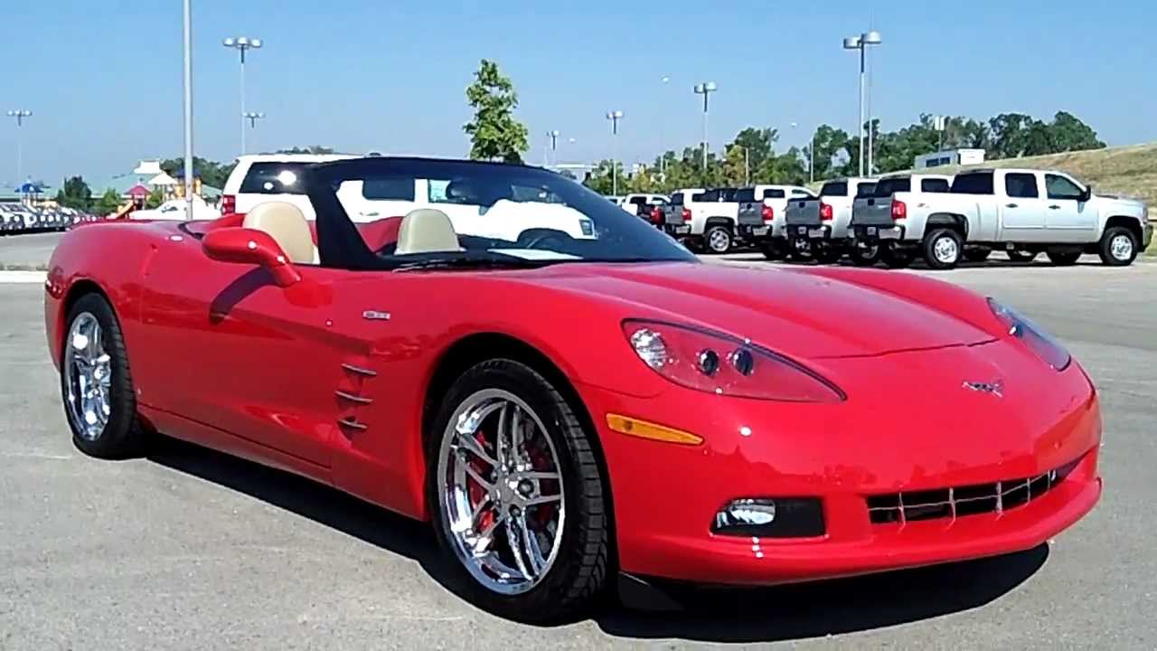 2009 Corvette Convertible at Marc Heitz Chevrolet live demo - YouTube