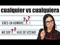 Cualquier vs cualquiera