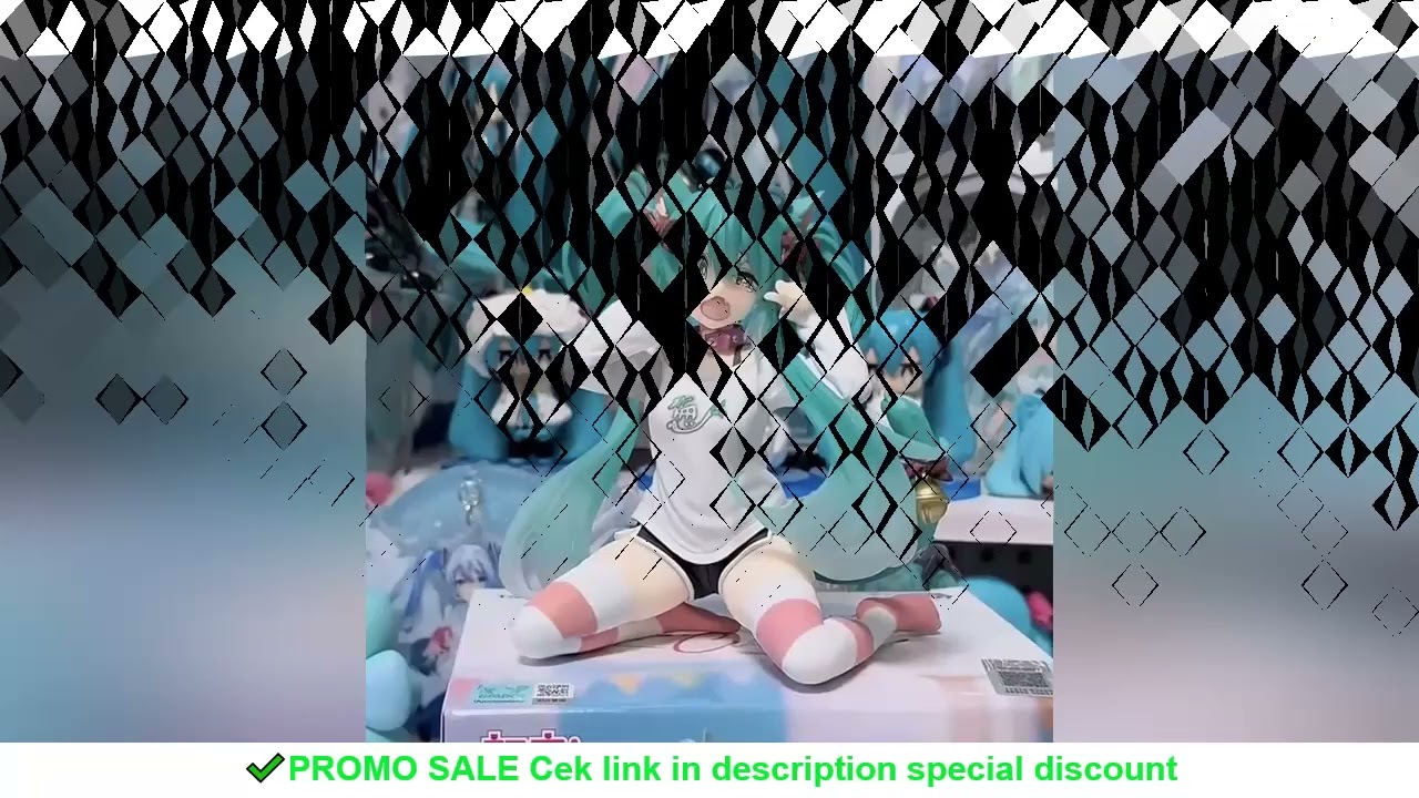 Hatsune Miku Desktop Cute Action Figure 11cm Neko T-Shirt Ver. Anime Figurine Kawaii Girl Model Toy