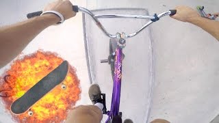 GoPro BMX POV: CASI MATO A UN SKATER