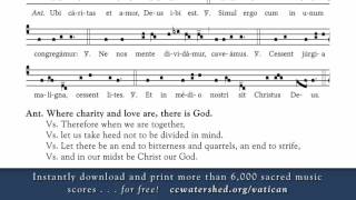 “Ubi Caritas” — Holy Thursday (Solesmes Monks) Gregorian Chant