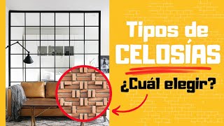 TIPOS de CELOSÍAS DECORATIVAS | Ideas de decoración | #ladrillo #metalica #madera  #concreto #barro