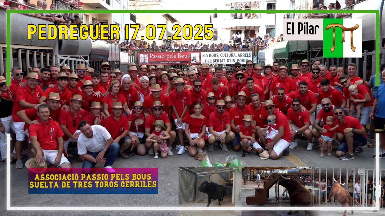 Pedreguer 17▫️07▫️2025 Toros Cerriles ▫️ Associacio Pasio Pels Bous