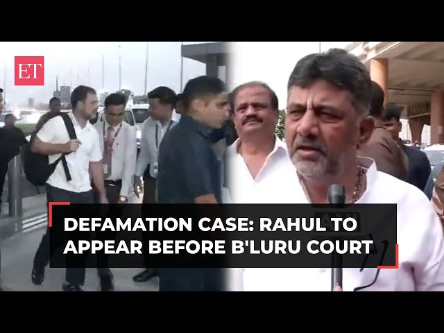 Defamation case: Rahul Gandhi to appear before Bengaluru court; 'false, bogus', says DK Shivakumar class=