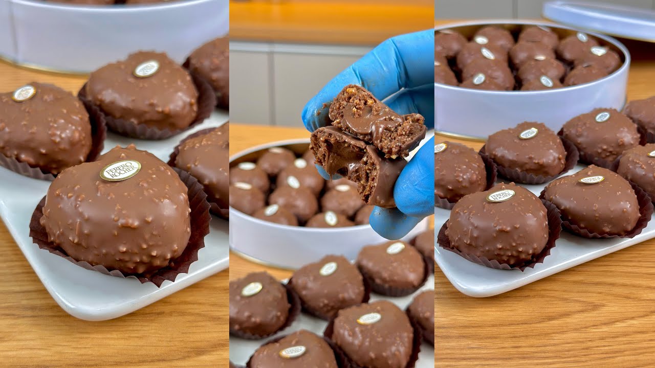 60 حبة بنيون بشكلين مختلفين 😍 يحضر في 10 دقائق بمقادير بسيطة مع طريقة تذويب الشوكولا باه تقعد طرية