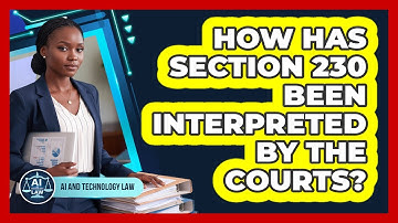 How Has Section 230 Been Interpreted By The Courts?