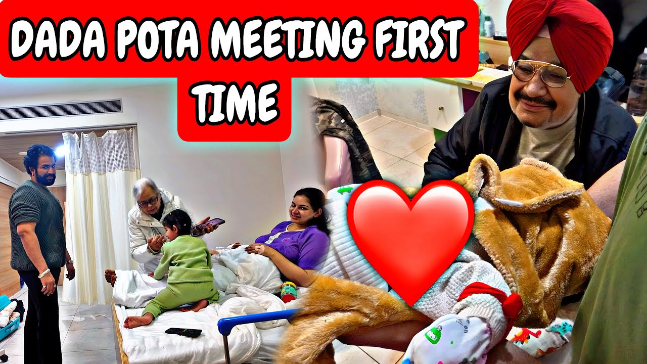 THE MOST EMOTIONAL MOMENT ..DADA POTA MEETING FIRST TIME ..PURE EMOTION🧿🙏| BABU CHACHA JI’s REACTION