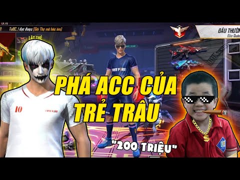FREE FIRE | Đức Mõm PHÁ ACC ''200 TRIỆU'' CỦA TRẺ TRÂU RICK KID !!! | Chơi Free Fire 1 hqdefault