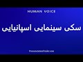 How To Pronounce سکی سینمایی اسپانیایی 
