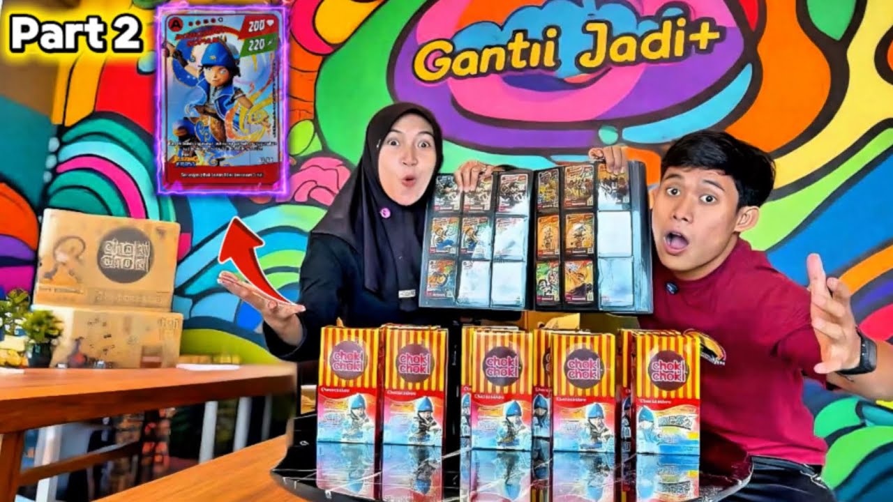 UNBOXING KARTU BOBOIBOY SOPAN PART 2 