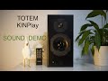 TOTEM Acoustic KIN-Play 🖤 Snappy Midrange Attack 🎶🤩🎶 SOUND DEMO