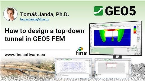 Webinar: "How to design a top-down tunnel in GEO5 FEM"