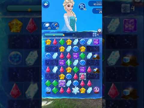 Disney Frozen Free Fall Endless map level #2924 (without using items)