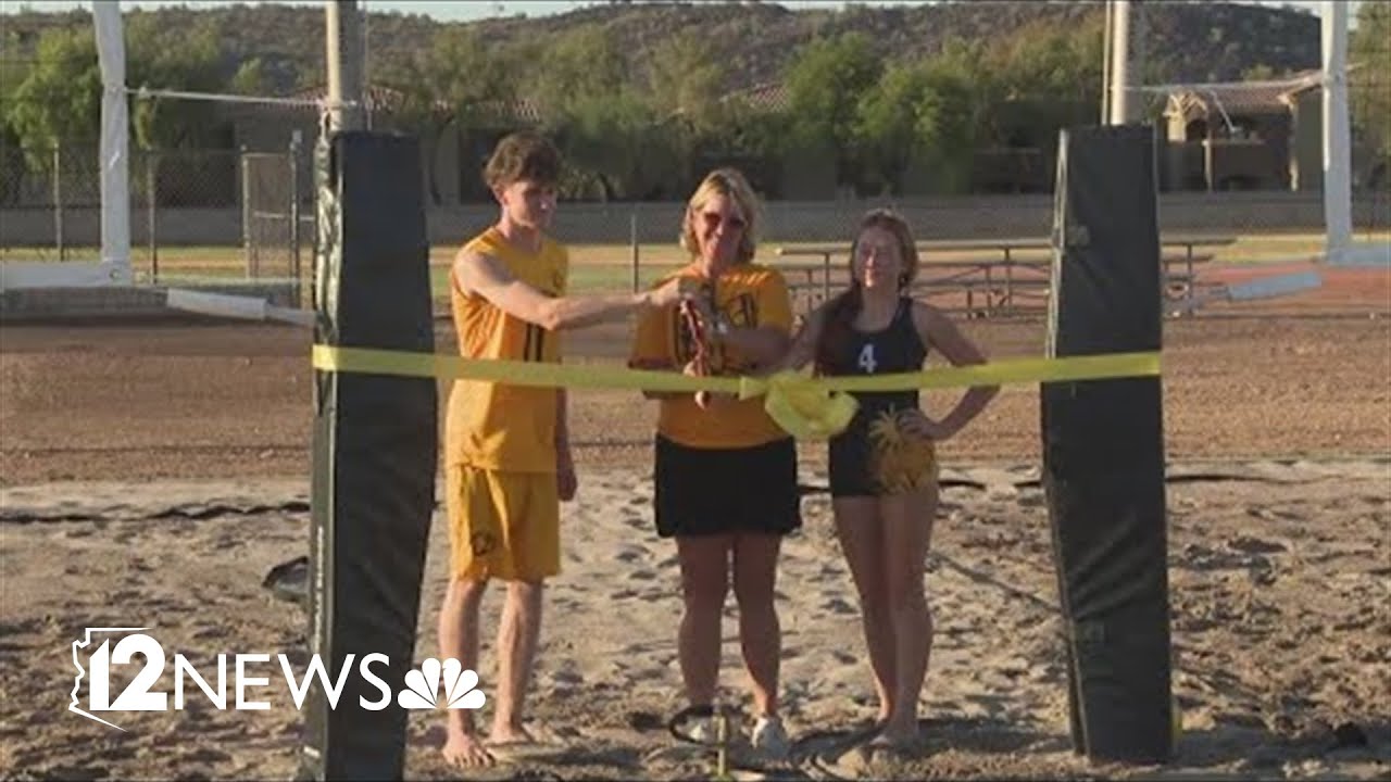 Barry Goldwater High School gets a new beach volleyball court