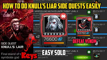 How to Complete Knull's Liar Side Quests Easily | Special Challenge | Venom and Knull Boss Easy Solo