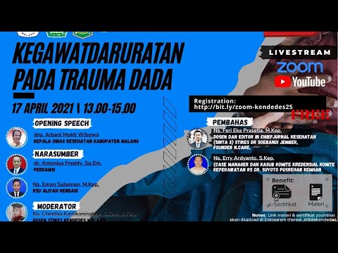 Zoominar #25 - KEGAWATDARURATAN PADA TRAUMA DADA