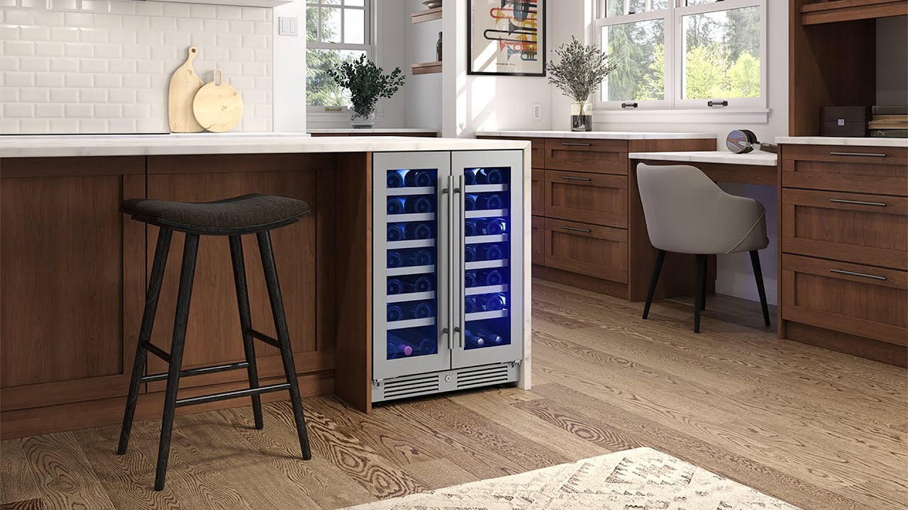 Zephyr Presrv 24 in. 42 Bottle Built in/Freestanding Wine Cooler