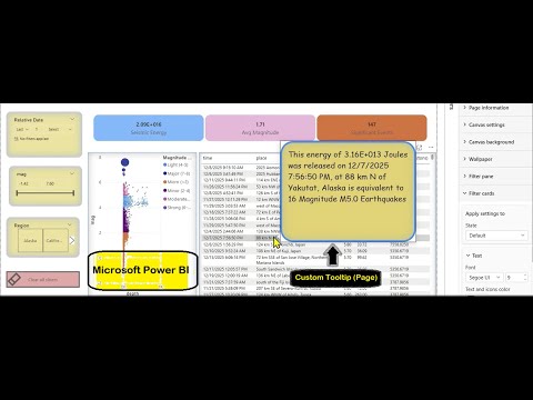 Power BI 👉🏼 How to Create a Custom Tooltip Page  &  insert Dynamic Values into tooltip ➡️Video # 3