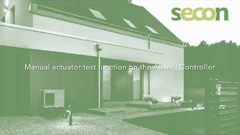 Manual Test of Actuators on the Airwell Heat Pump Controller