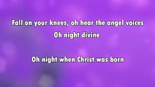 O Holy Night (karaoke - lyrics) chords