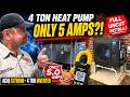 4 TON ACiQ EXTREME+ Heat Pump Install | ONLY 5 AMPS?! Full Uncut HVAC Replacement