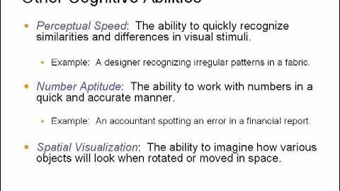 Individual Differences Part II