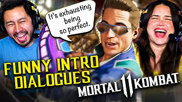 MORTAL KOMBAT 11 Funniest Intro Dialogues & MK11 Funny Character Banter Interactions REACTION!