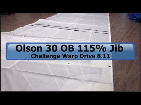 New Replacement Olson 30 OB 115% Jib - Challenge Sailcloth Warp Drive 8.11