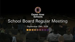 September 29th, 2026 School Board Regular Meeting